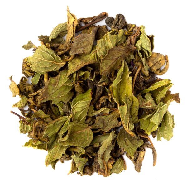 Thé Vert Oasis Poivrée Bio saveur Menthe par Made in Thé - Vue de haut