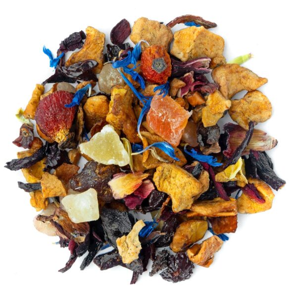 Tisane Fruity Juice Saveur Melon et Pêche par Made in Thé - Vue de haut