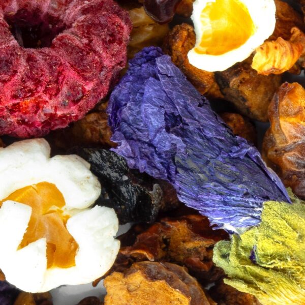 Tisane Pop Party Saveur Caramel et Framboise par Made in Thé - Vue zoomée