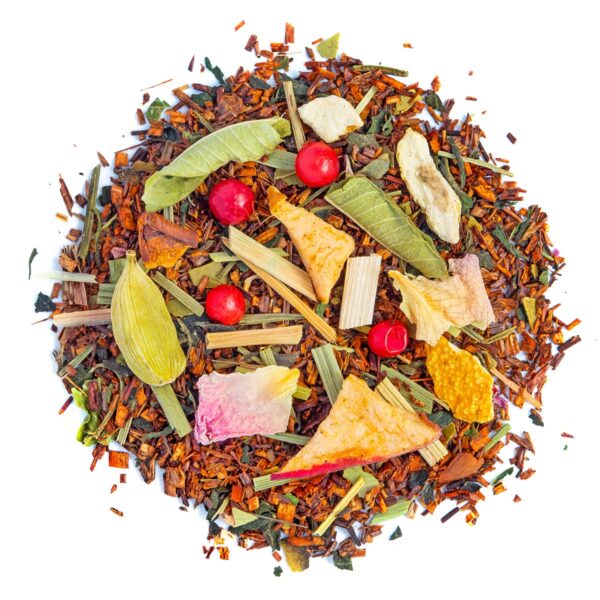 Rooibos Féerie Hivernale Bio saveur Citron et Pamplemousse en vrac par Made in Thé - Vue de haut