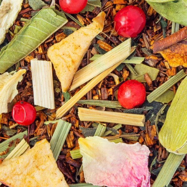 Rooibos Féerie Hivernale Bio saveur Citron et Pamplemousse en vrac par Made in Thé - Vue zoomée