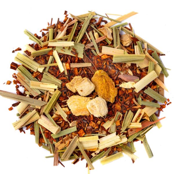 Rooibos Gingembre Citron Bio saveur Citron et Gingembre par Made in Thé - Vue de haut