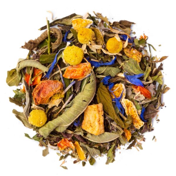 Tisane CBD Sommeil Bio Saveur Citron et Pêche par Made in Thé - Vue de haut