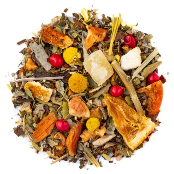 Tisane pour les femmes Saveur Orange par Made in Thé - Vue de haut