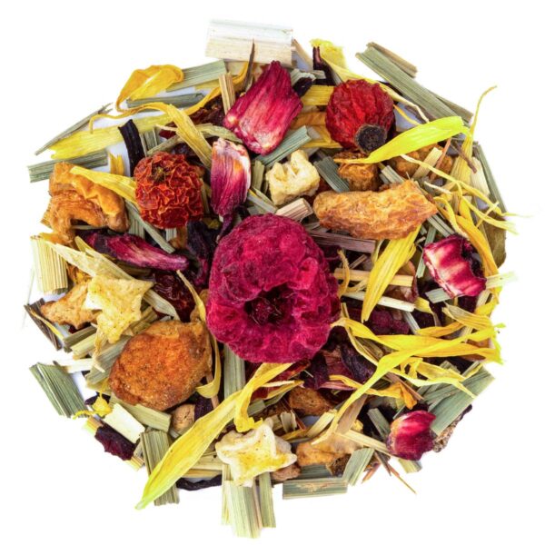 Made In The Infusion TISA001 Tisanes Framboise Givree Bio Top View Standard