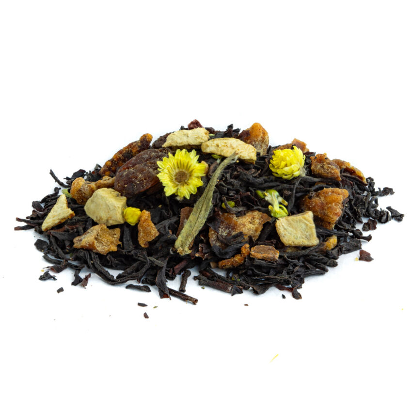 Thé Noir des Sultans Bio Saveur Citron, Datte et Figue par Made in Thé - Vue de côté