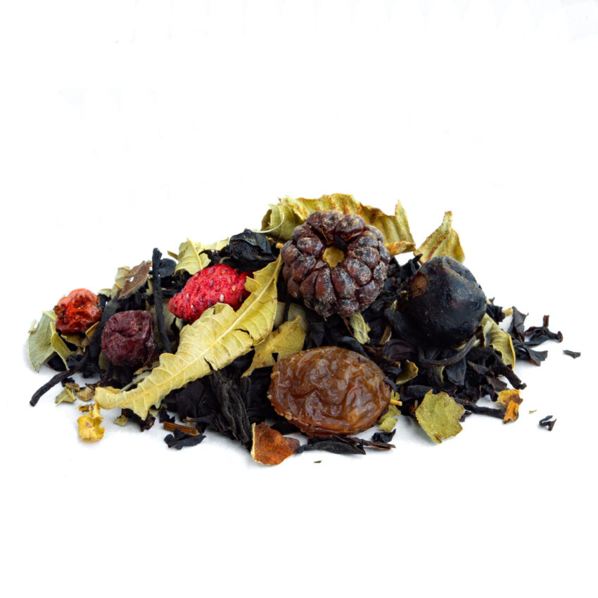 Thé noir Rubis d’Assam saveur Fruits rouges par Made in Thé - Vue de côté