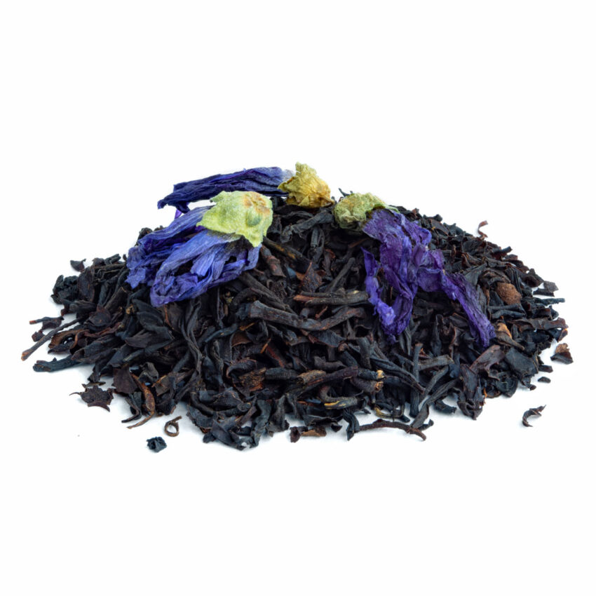 Thé Noir Violette Bio Saveur Violette par Made in Thé - Vue de côté