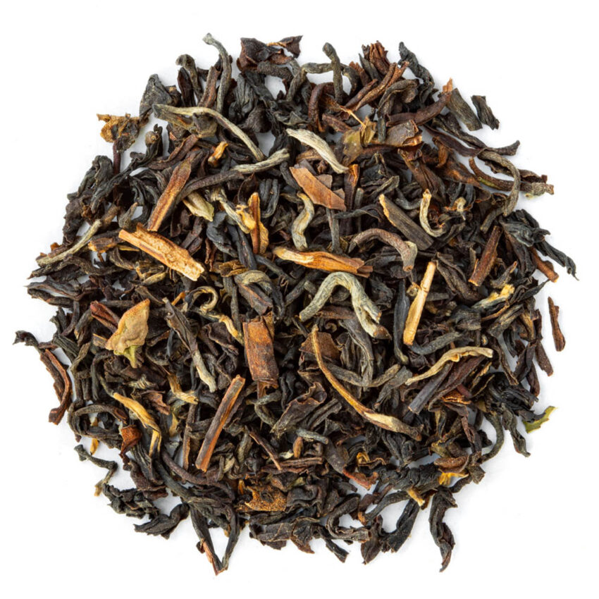Thé Noir Darjeeling 2ème Récolte (2nd Flush) Bio en Vrac par Made in Thé - Vue de haut