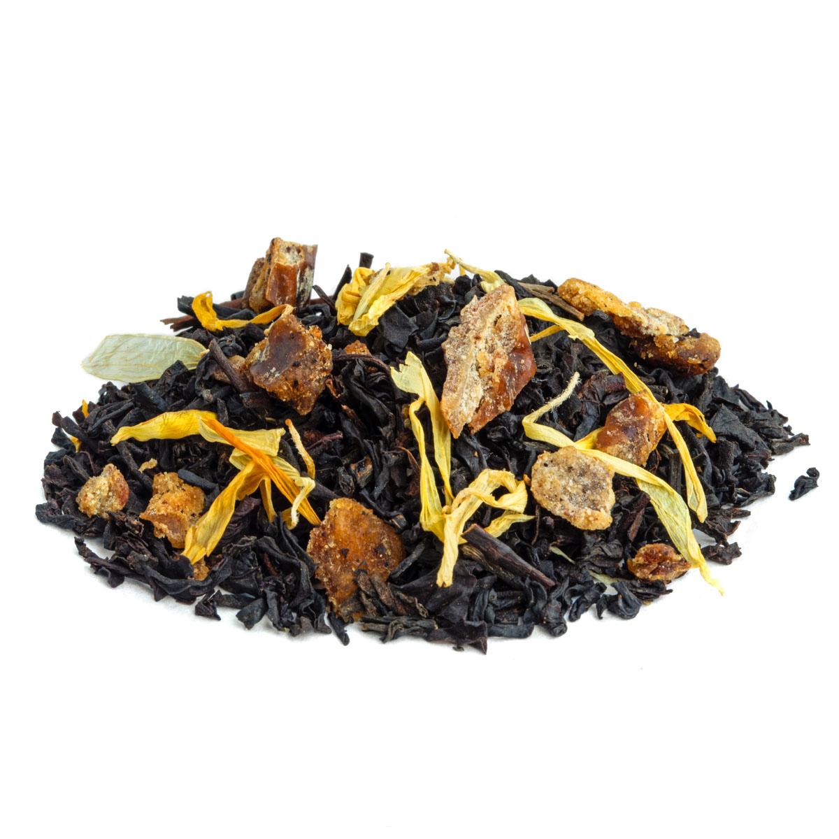 Thé Noir Évasion Gourmande Saveur Caramel et Vanille par Made in Thé - Vue de côté