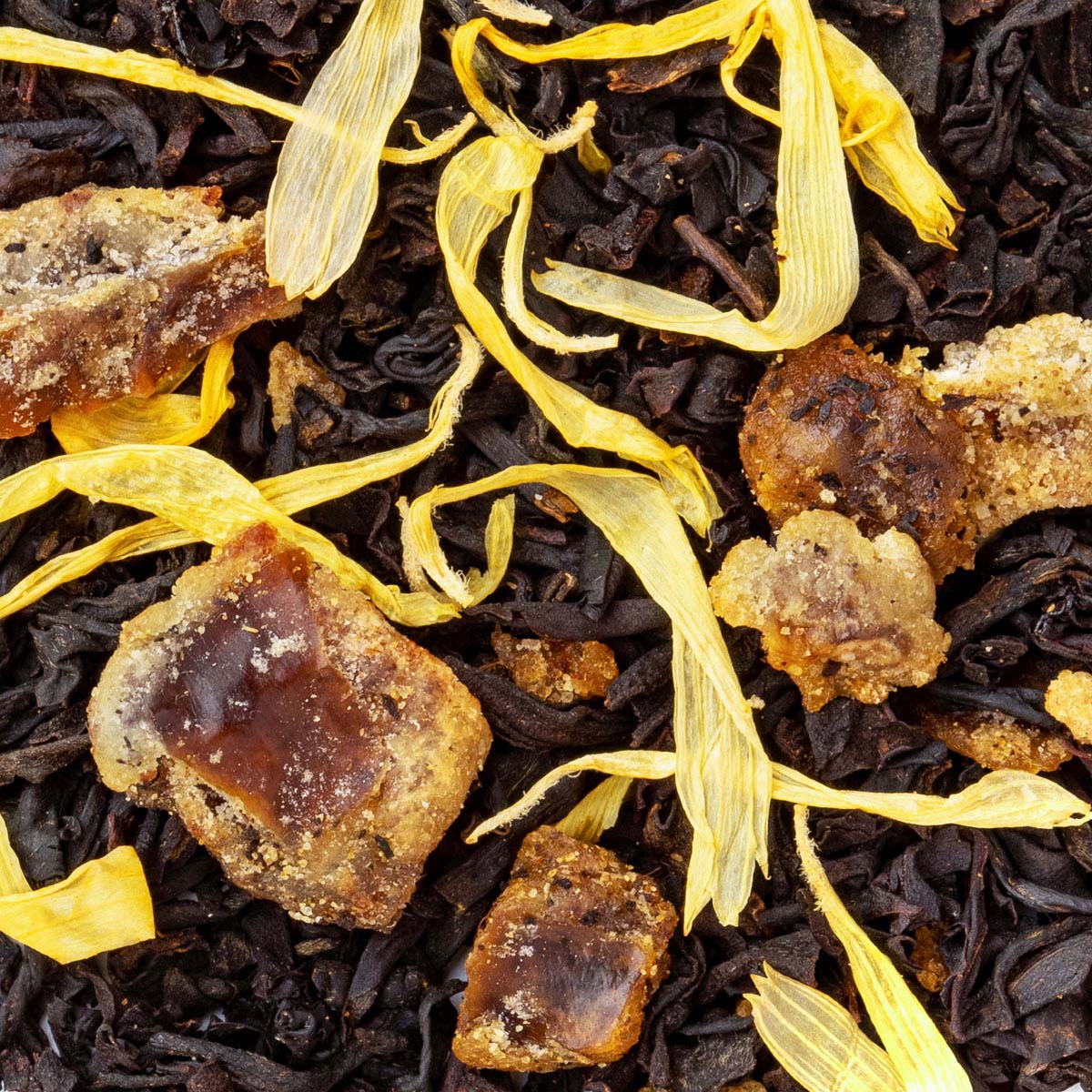 Thé Noir Évasion Gourmande Saveur Caramel et Vanille par Made in Thé - Vue zoomée