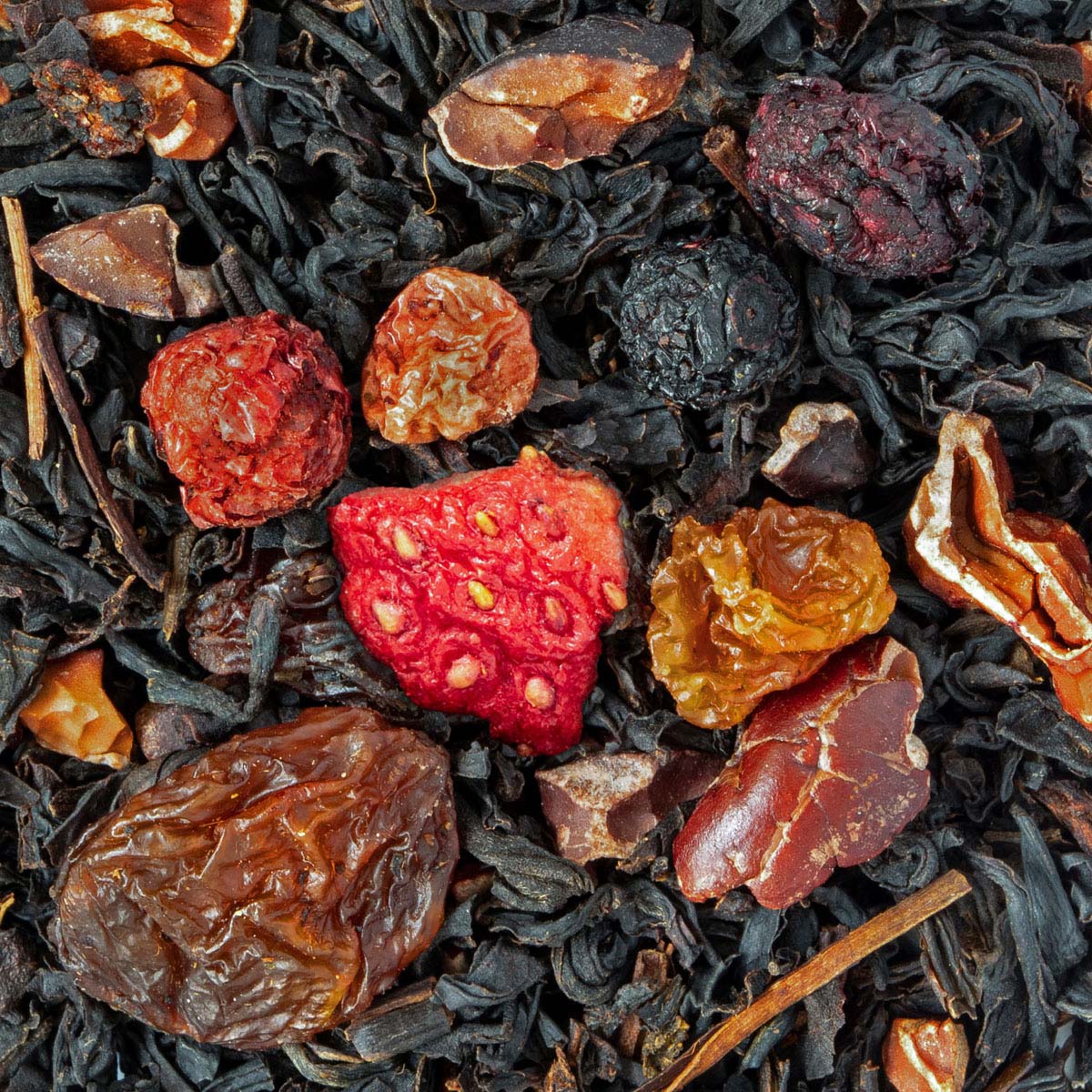 Thé Noir Berries & Cacao Bio Saveur Baies sauvages et Brownies par Made in Thé - Vue zoomée