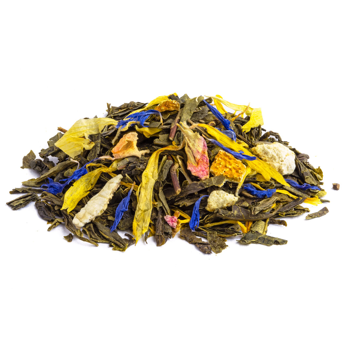 Thé Vert Sourire d’Orange Bio saveur Orange et Vanille par Made in Thé - Vue de côté