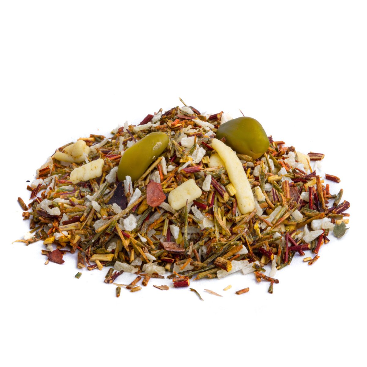 Rooibos Blanc Délice en Vrac saveur Orange, Eucalyptus par Made in Thé - Vue de côté