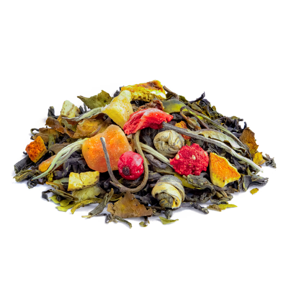 Thé Blanc Jardin de Kyoto saveur Litchi et Pêche en vrac par Made in Thé - Vue de côté