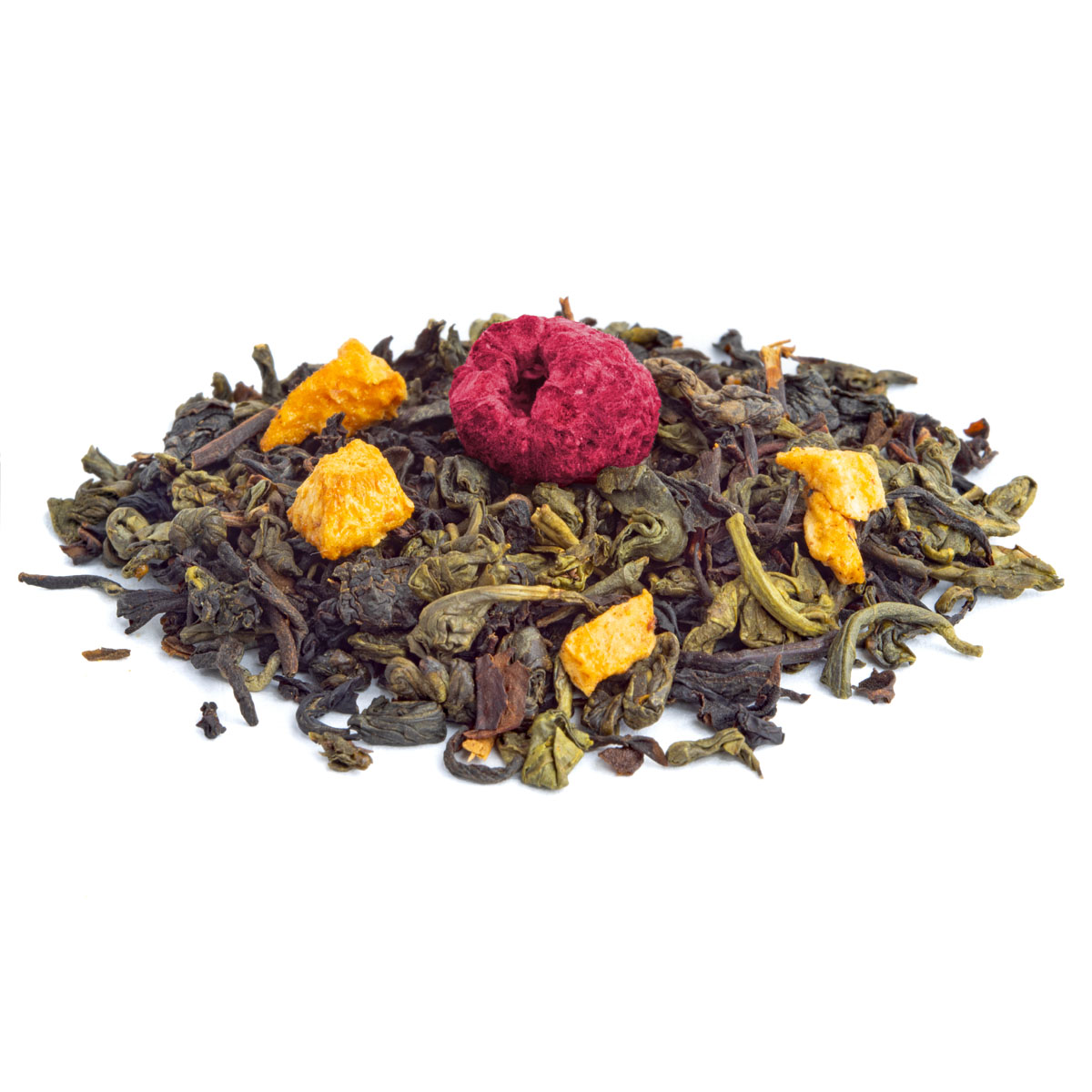 Thé Noir Délice Pêche-Framboise Bio Saveur Acérola, Framboise et Pêche par Made in Thé - Vue de côté