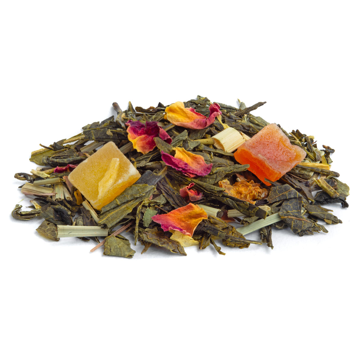 Thé Vert Mangue Passion Bio saveur Fruit de la passion et Mangue par Made in Thé - Vue de côté