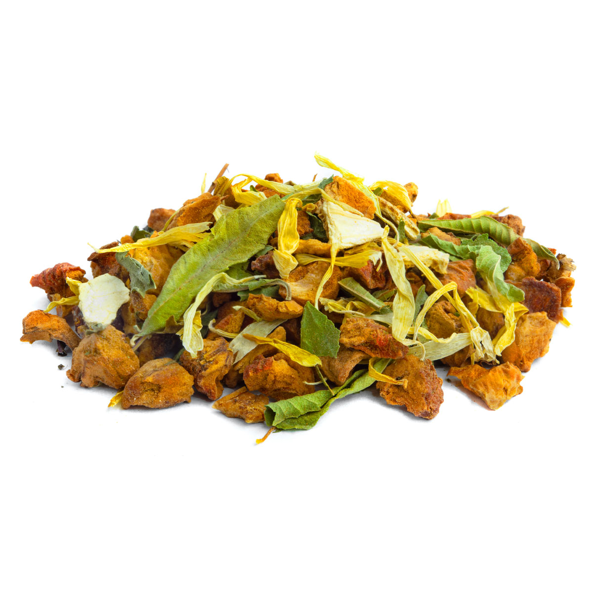 Tisane du Soir Bio Saveur Mandarine, Orange et Verveine par Made in Thé - Vue de côté