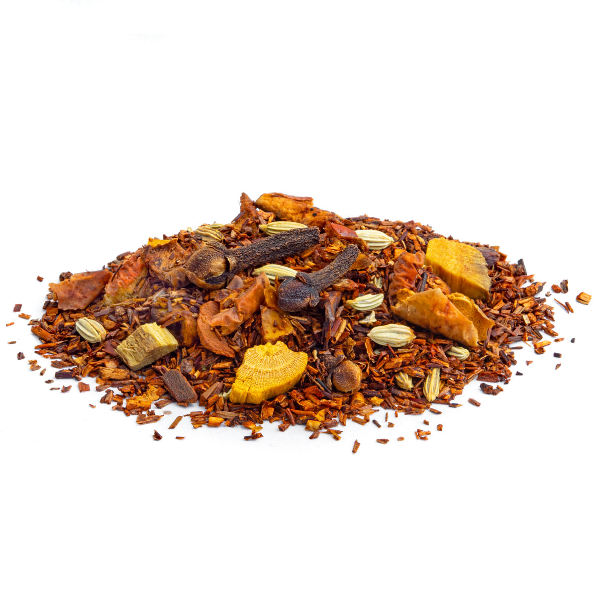 Rooibos Pomme d’Épices saveur Cannelle et Pomme en vrac par Made in Thé - Vue de côté