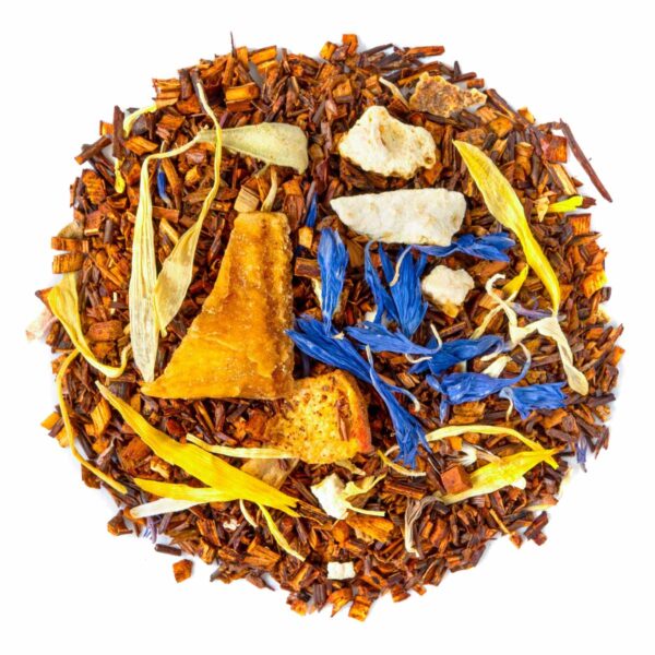 Rooibos Jardin Tropical Bio saveur Abricot, Mangue et Orange en vrac par Made in Thé - Vue de haut