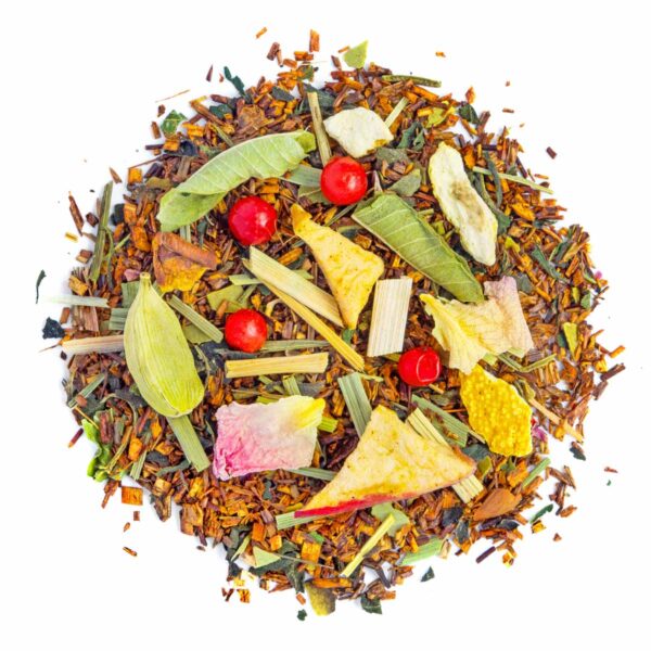Rooibos Féerie Hivernale Bio saveur Citron et Pamplemousse en vrac par Made in Thé - Vue de haut