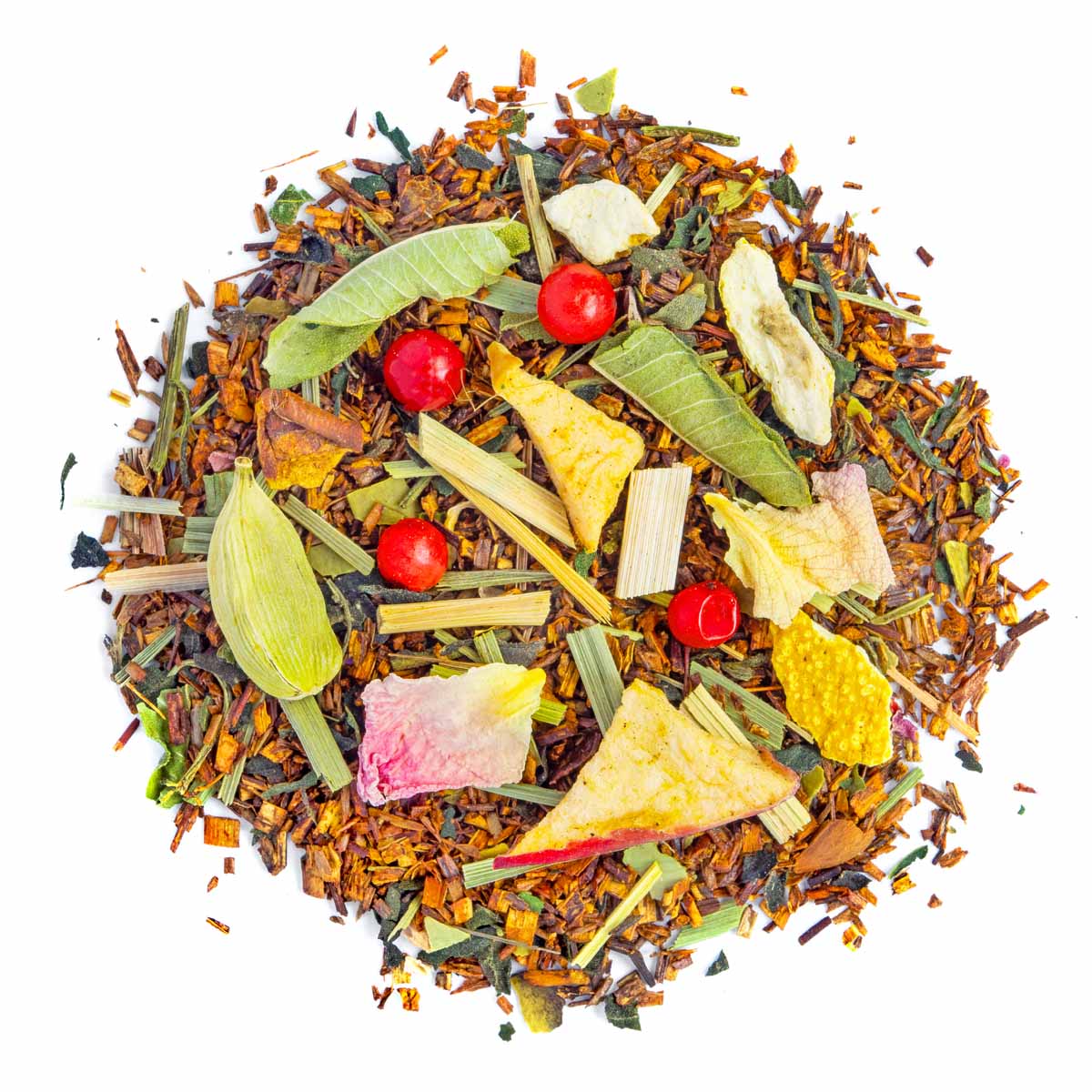 Rooibos Féerie Hivernale Bio saveur Citron et Pamplemousse en vrac par Made in Thé - Vue de haut