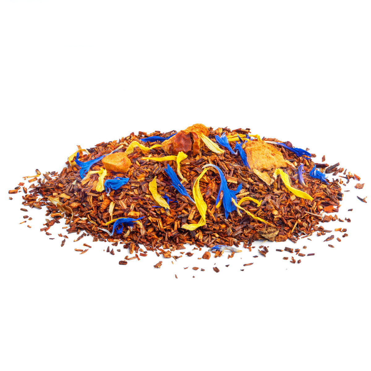 Rooibos Jardin Exotique Bio saveur Citron, Fruit de la passion et Vanille en vrac par Made in Thé - Vue de côté