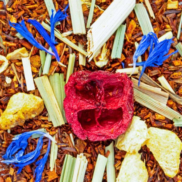 Rooibos Soleil Rouge Bio saveur Canneberge et Gingembre en vrac par Made in Thé - Vue zoomée