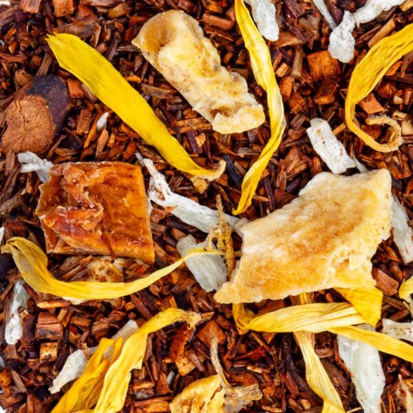 Rooibos Piña Colada Bio saveur Ananas et Noix de coco en vrac par Made in Thé - Vue zoomée