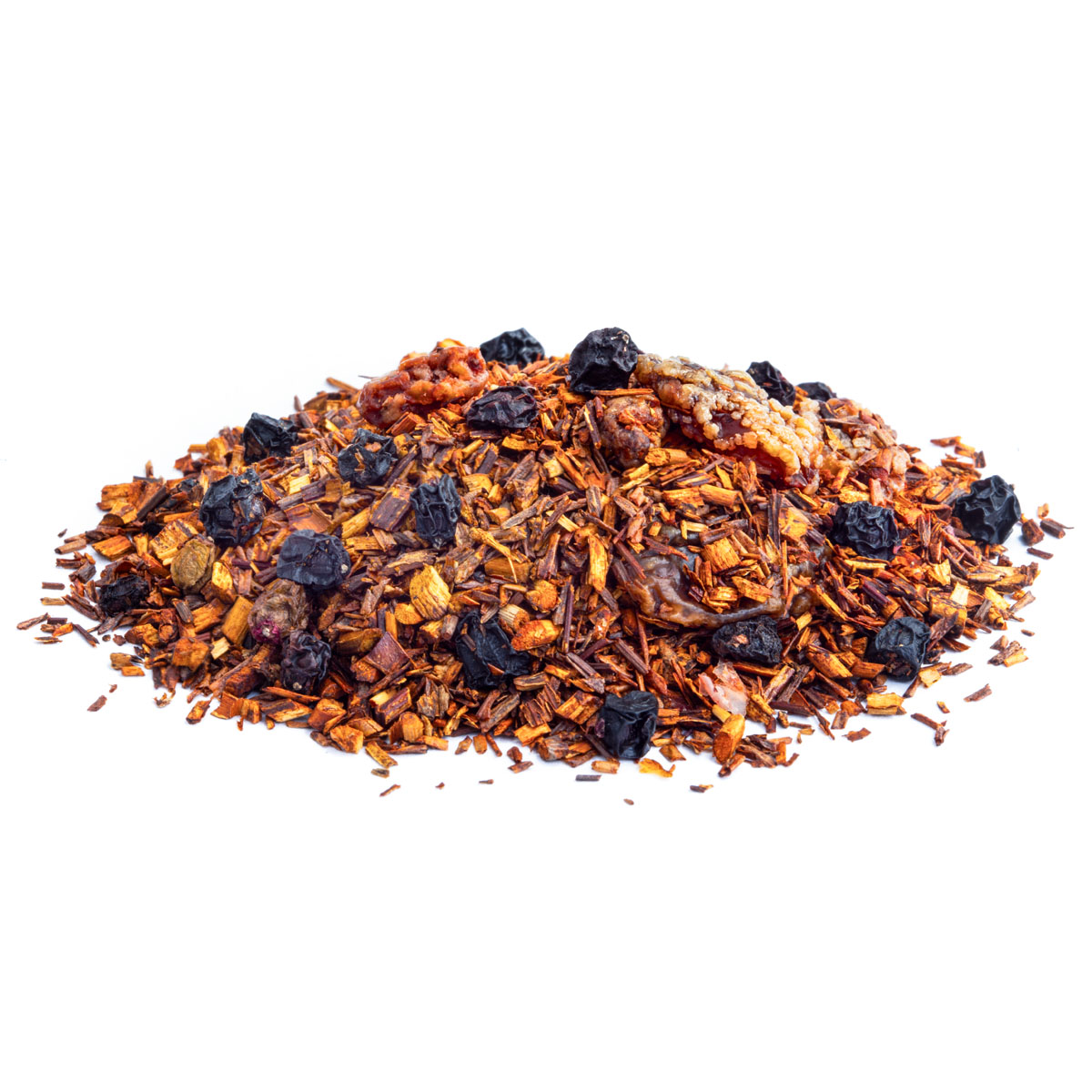 Rooibos Cueillettes Sauvages Bio saveur Fruits rouges en vrac par Made in Thé - Vue de côté