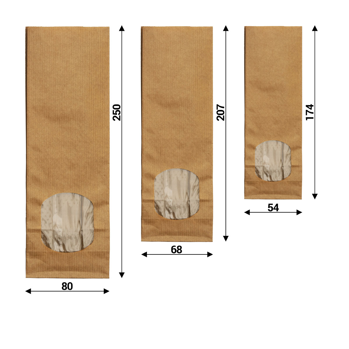 Made in The ACC901 Kraft Window All Sizes s